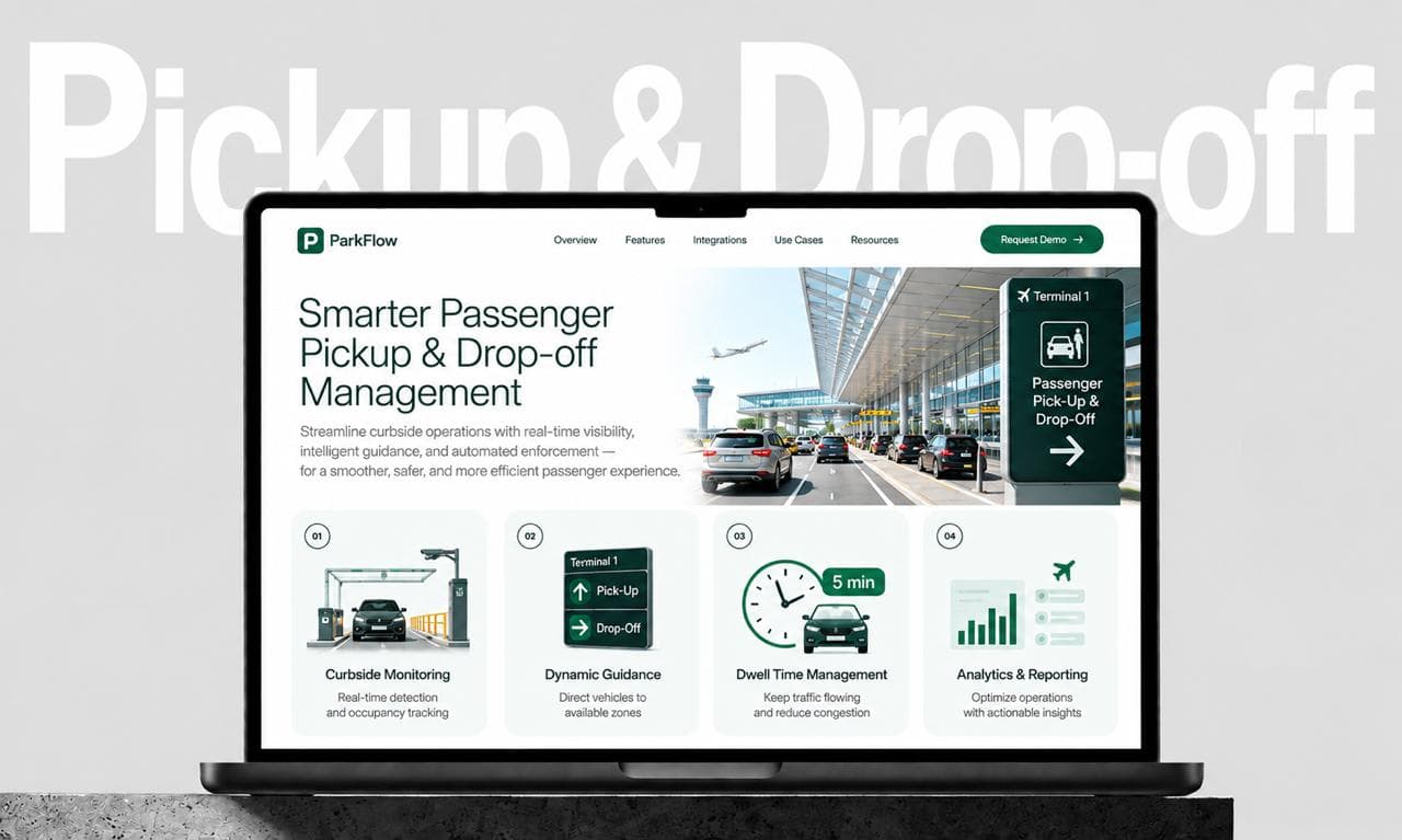 Passenger pickup and drop-off management dashboard